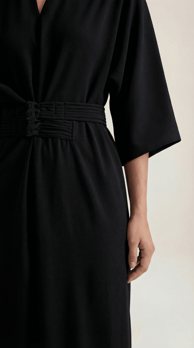 Aveline | Women’s Belted V-Neck Maxi Dress