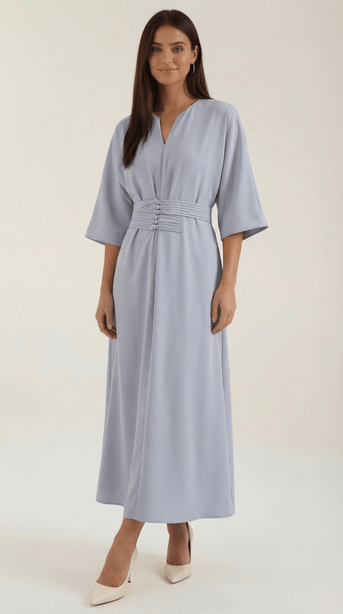 Aveline | Women’s Belted V-Neck Maxi Dress