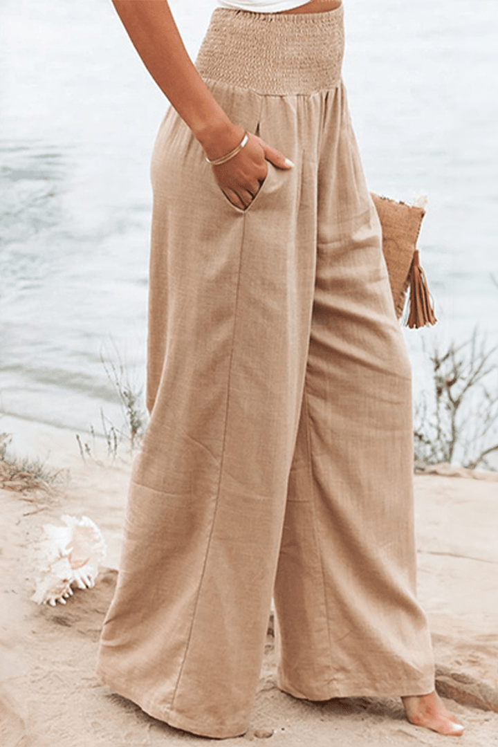 Seren | Women’s High-Waisted Palazzo Trousers