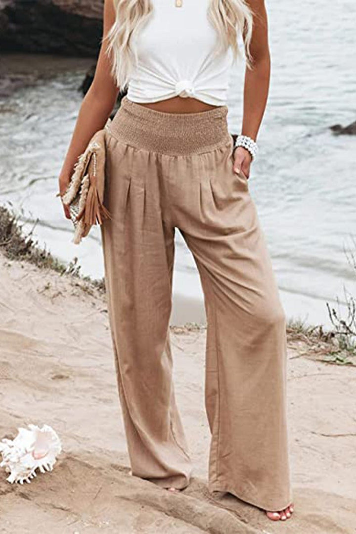 Seren | Women’s High-Waisted Palazzo Trousers