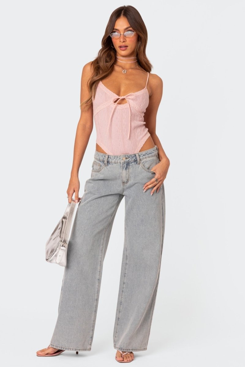 Lisette | Women’s Bow Detail Loose-Fit Jeans