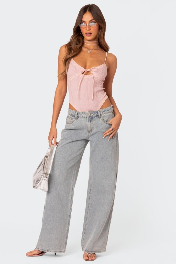 Lisette | Women’s Bow Detail Loose-Fit Jeans