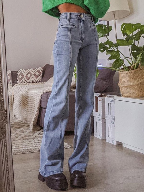 Nova | Women’s High-Waisted Star Patch Flare Jeans