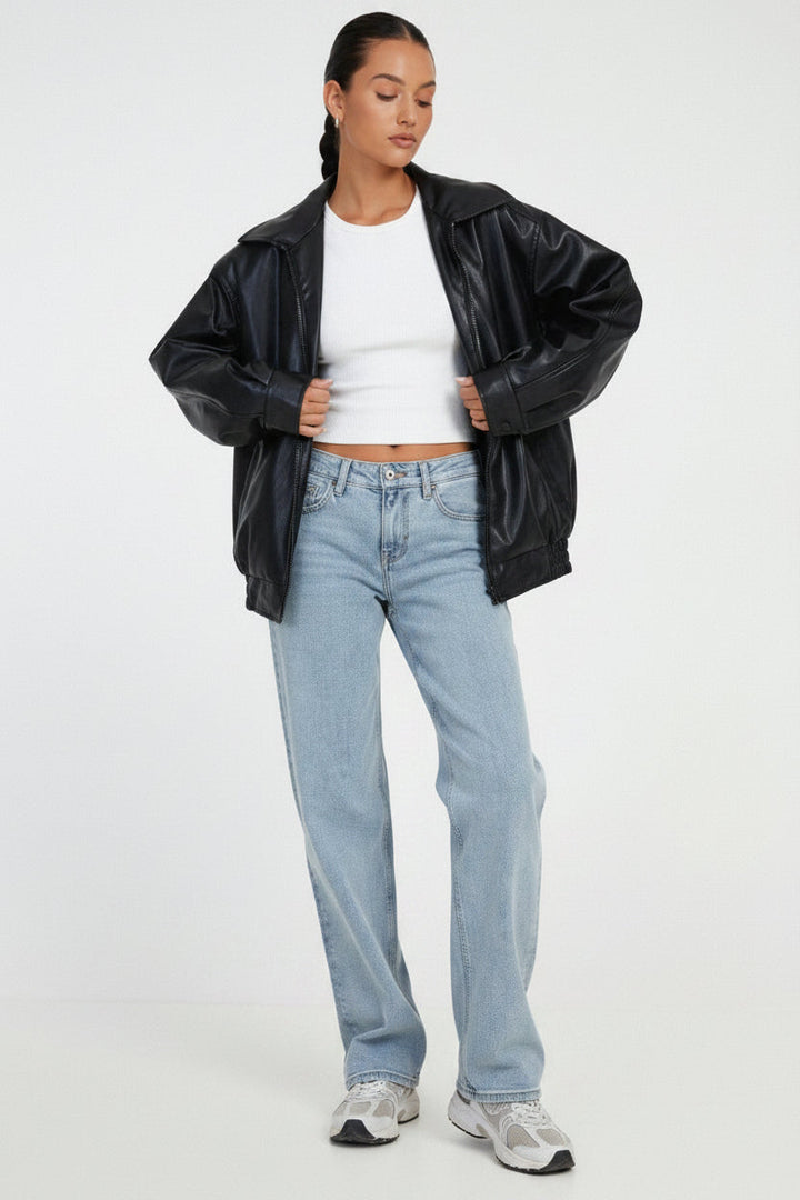 Lucien | Men’s Relaxed-Fit PU Leather Jacket