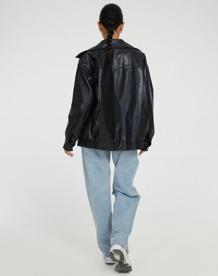Lucien | Men’s Relaxed-Fit PU Leather Jacket