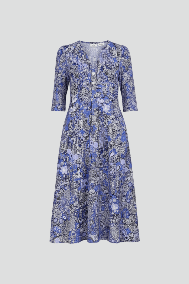 Marielle | Women’s Printed V-Neck Midi Dress